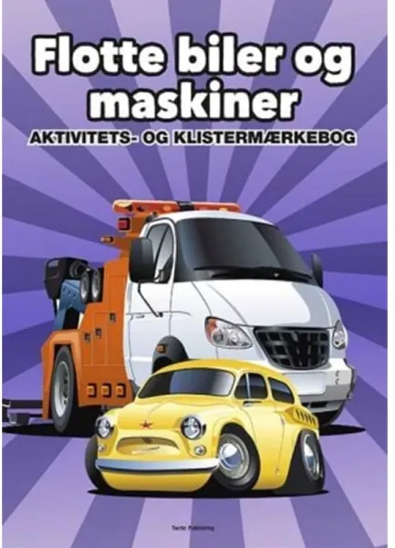 Tactic Games Flotte biler og maskiner aktivitets- og klistremerkebok
