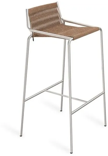 Thorup Copenhagen Noel Bar Stool H77 Stål/Brun Ull