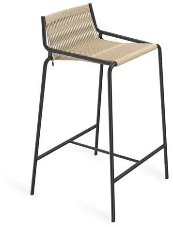 Thorup Copenhagen Noel Bar Stool Black/Linen H67 cm