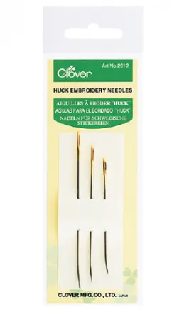 Clover Broderinåler Krokspiss 3 Størrelser 3 stk