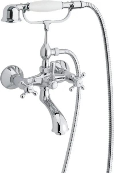 Damixa Tradition badekar-/dusjblander med hånddusj, krom