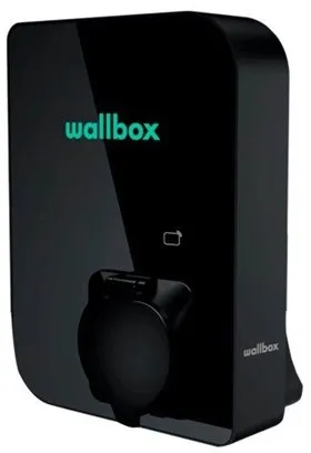 Wallbox Copper SB ladestasjon med Wi-Fi 11 kW Type 1 og 2, svart