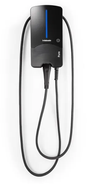 Webasto Pure Ladeboks 11 kW Type 2 Black Edition med 4,5 m kabel - Integrert RCD-DD likestrømsbeskyttelse