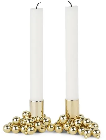 Gejst Molekyl Lysestake 2 Messing