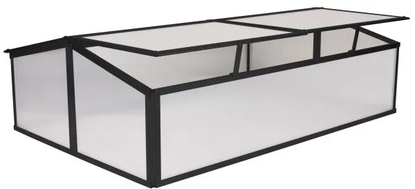 Minidrivhus svart 120x80x37cm