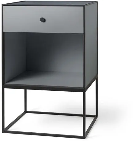 Audo Frame 49 Sidebord med 1 skuff mørk grå