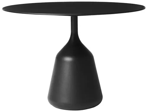 Wendelbo Coin Side Table Low Black Laminate