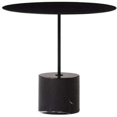 Wendelbo Calibre Side Table Low Black/Black Marble