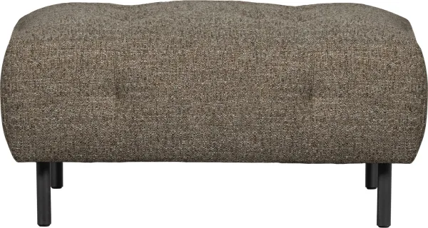 Lloyd, Fotskammel, mørkebrun, H45x90x90 cm