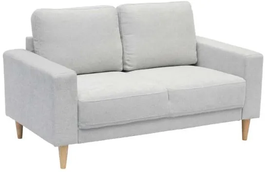 Homeville Cambridge 2-seter stoff lys grå 143x80x82cm
