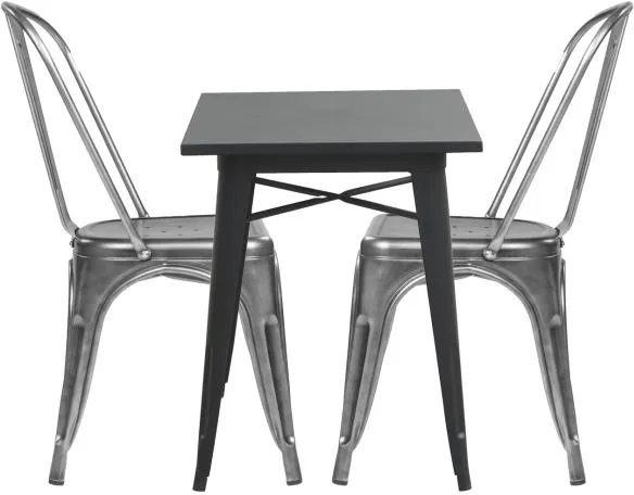 Homeville LaCroix svart/klart stål