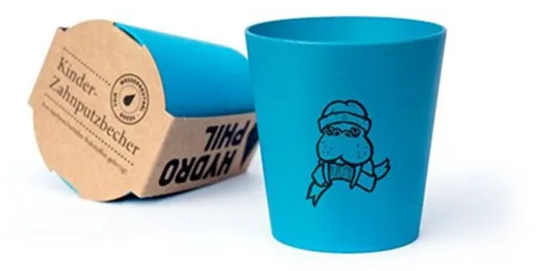 Økologisk skjønnhet tannbørstekopp blå Hydrophil (1 stk)