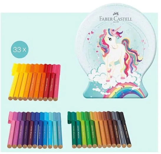 Faber Castell Tusj Connector Enhjørning 33 stk